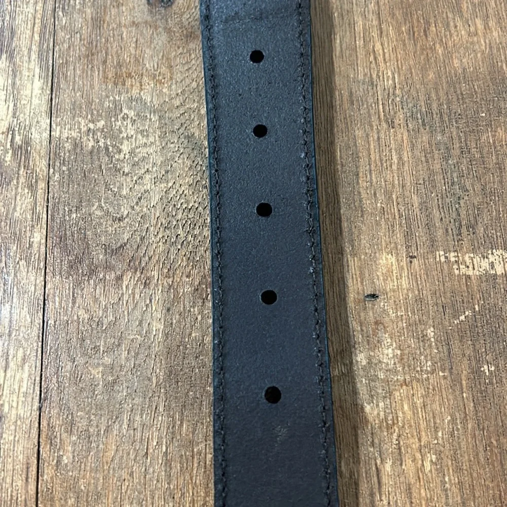 Brown Leather Center Braided Unbranded Belt‎